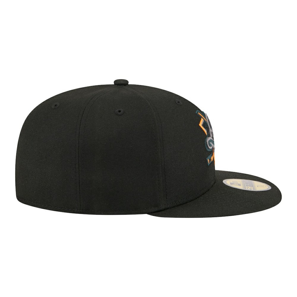 Anaheim Ducks New Era Color Pop 59FIFTY Fitted Hat - Black - NHL 203778845