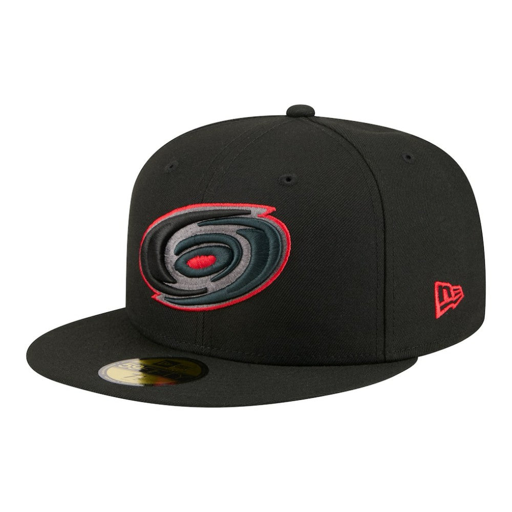 Carolina Hurricanes New Era Color Pop 59FIFTY Fitted Hat - Black - NHL 203778846