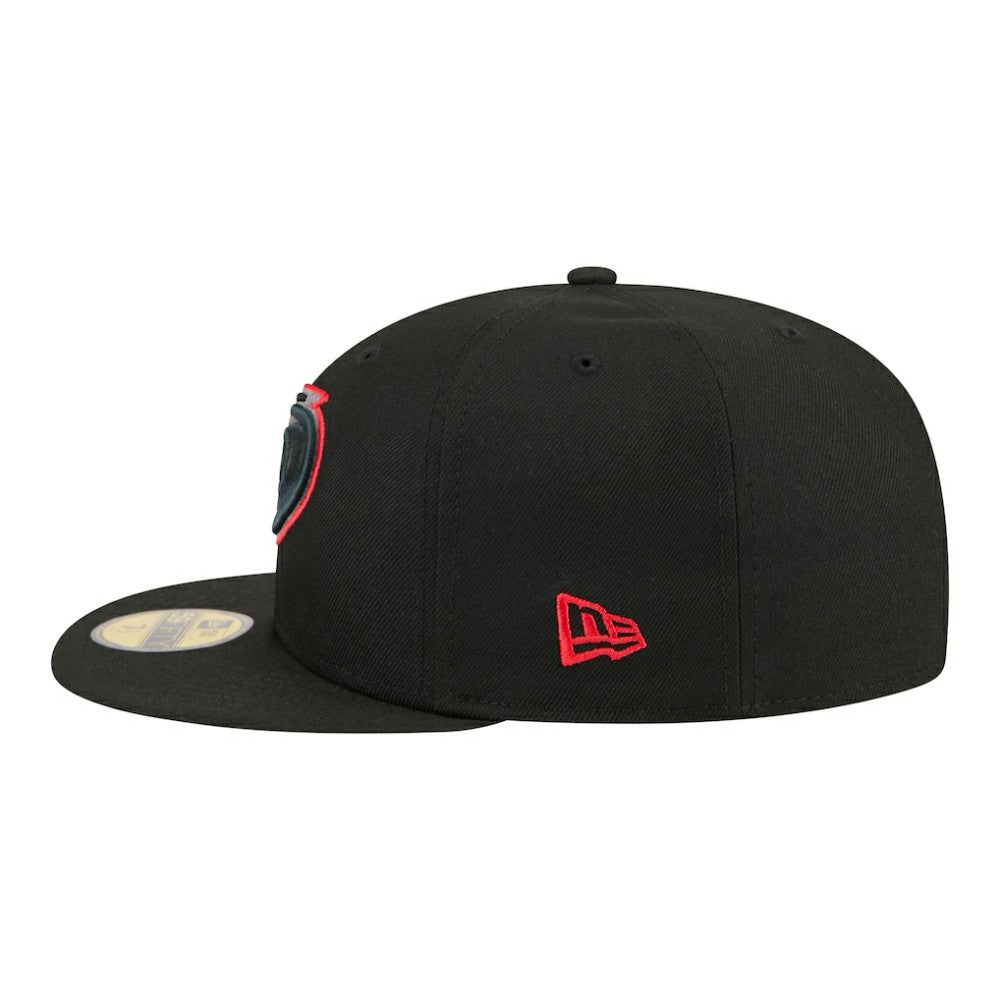 Carolina Hurricanes New Era Color Pop 59FIFTY Fitted Hat - Black - NHL 203778846
