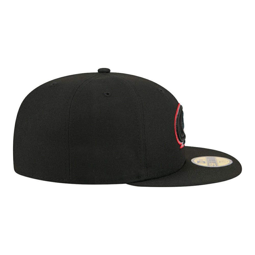 Carolina Hurricanes New Era Color Pop 59FIFTY Fitted Hat - Black - NHL 203778846