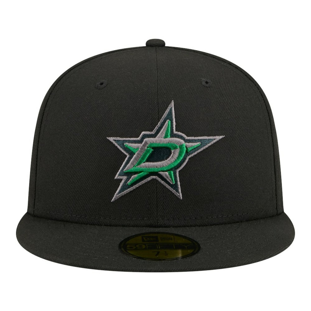 Dallas Stars New Era Color Pop 59FIFTY Fitted Hat - Black - NHL 203778847
