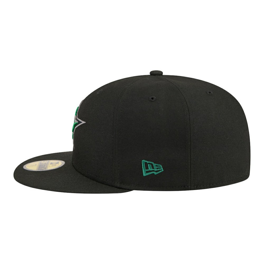 Dallas Stars New Era Color Pop 59FIFTY Fitted Hat - Black - NHL 203778847