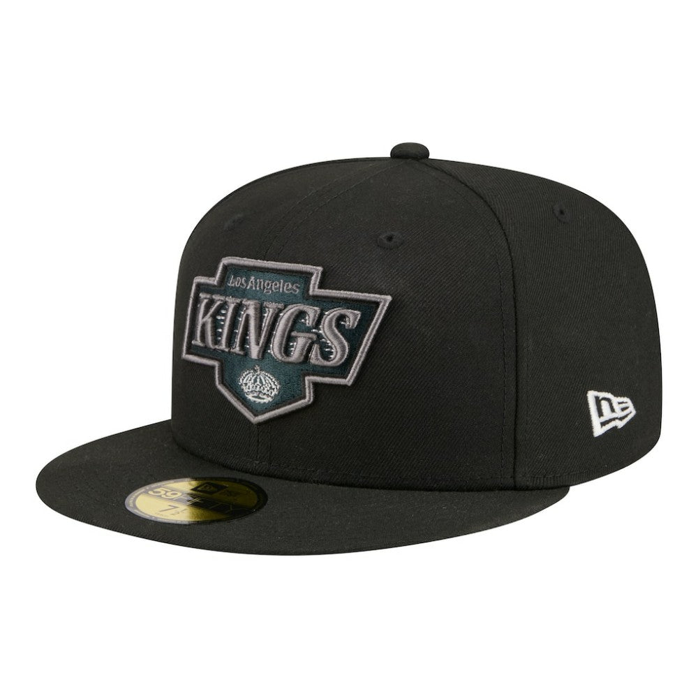 Los Angeles Kings New Era Color Pop 59FIFTY Fitted Hat - Black - NHL 203778850
