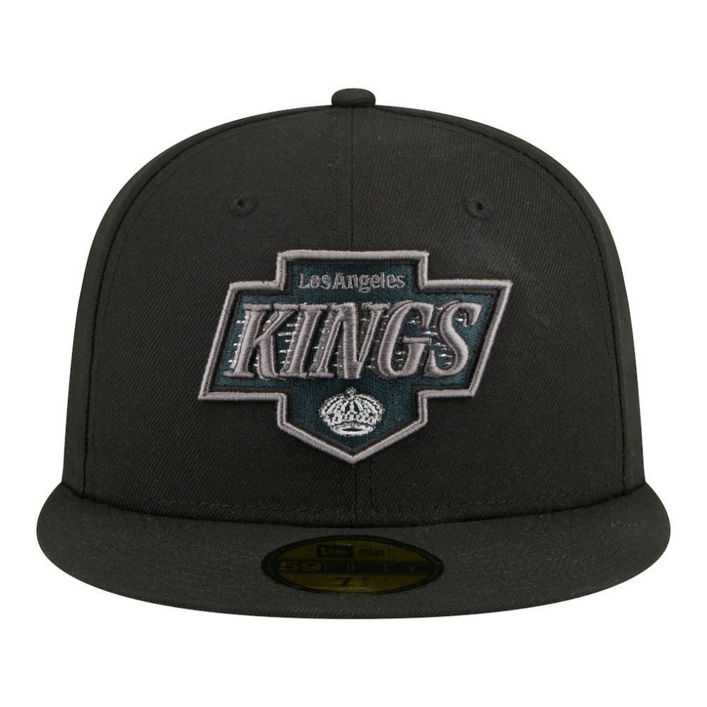 Los Angeles Kings New Era Color Pop 59FIFTY Fitted Hat - Black - NHL 203778850