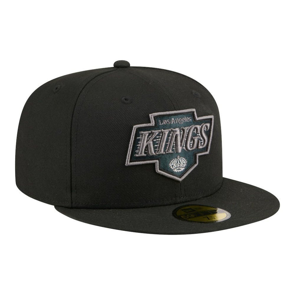 Los Angeles Kings New Era Color Pop 59FIFTY Fitted Hat - Black - NHL 203778850