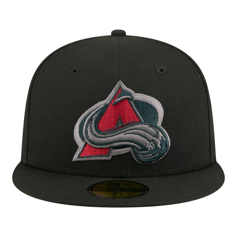Colorado Avalanche New Era Color Pop 59FIFTY Fitted Hat - Black - NHL 203778852