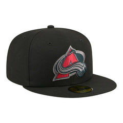 Colorado Avalanche New Era Color Pop 59FIFTY Fitted Hat - Black - NHL 203778852