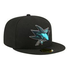 San Jose Sharks New Era Color Pop 59FIFTY Fitted Hat - Black - NHL 203778853