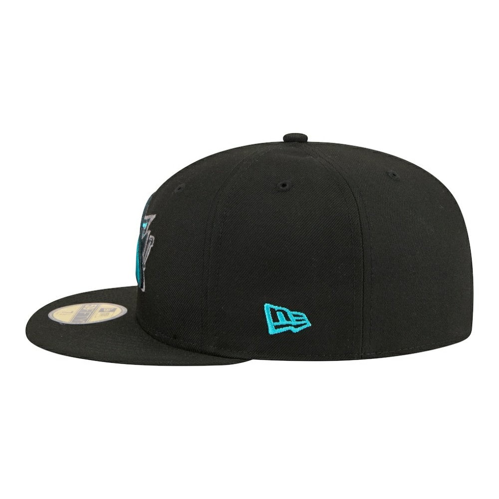 San Jose Sharks New Era Color Pop 59FIFTY Fitted Hat - Black - NHL 203778853