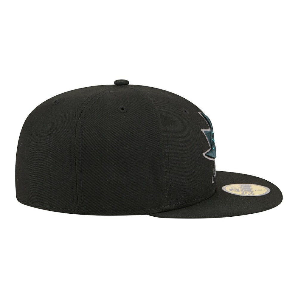 San Jose Sharks New Era Color Pop 59FIFTY Fitted Hat - Black - NHL 203778853