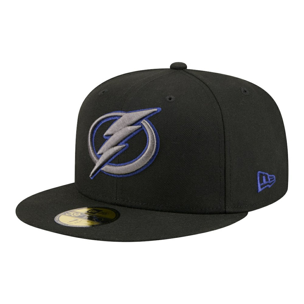 Tampa Bay Lightning New Era Color Pop 59FIFTY Fitted Hat - Black - NHL 203778854