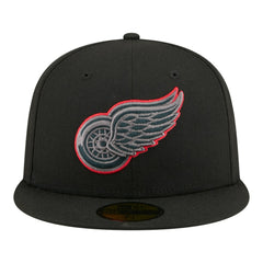 Detroit Red Wings New Era Color Pop 59FIFTY Fitted Hat - Black - NHL 203778857