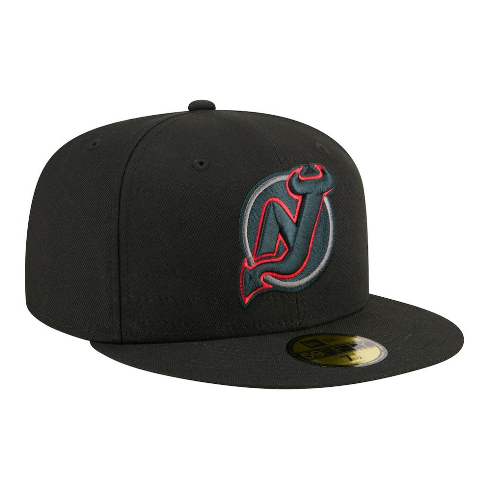 New Jersey Devils New Era Color Pop 59FIFTY Fitted Hat - Black - NHL 203778858