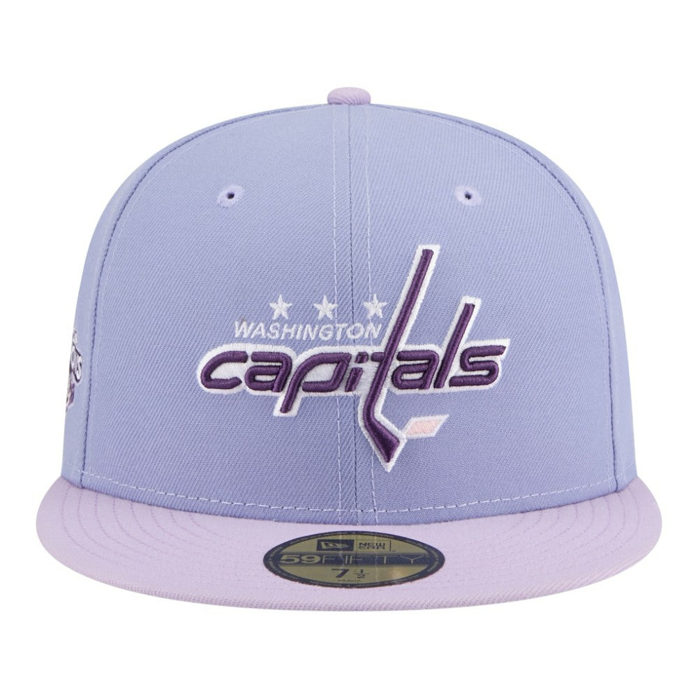 Washington Capitals New Era Lavender Bloom 59FIFTY Fitted Hat - Purple/Light Purple - NHL 203778859