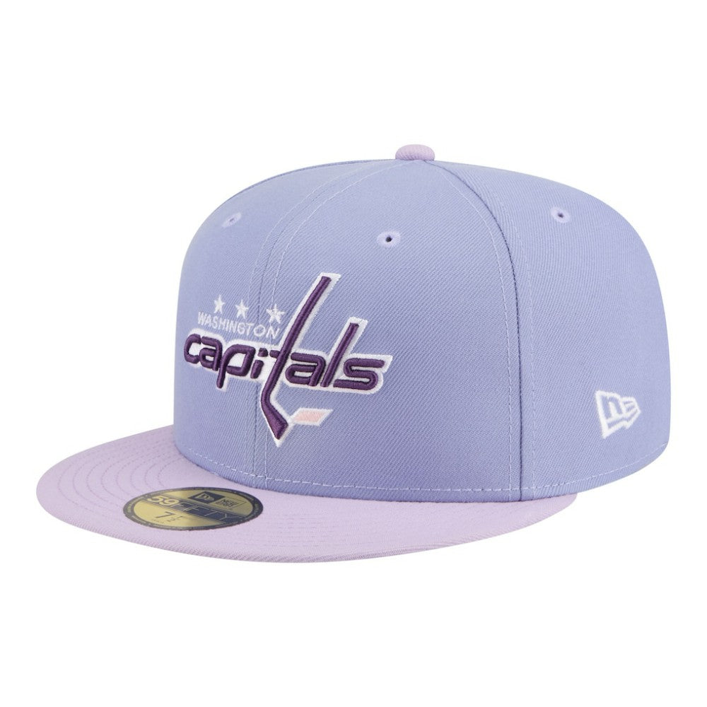 Washington Capitals New Era Lavender Bloom 59FIFTY Fitted Hat - Purple/Light Purple - NHL 203778859