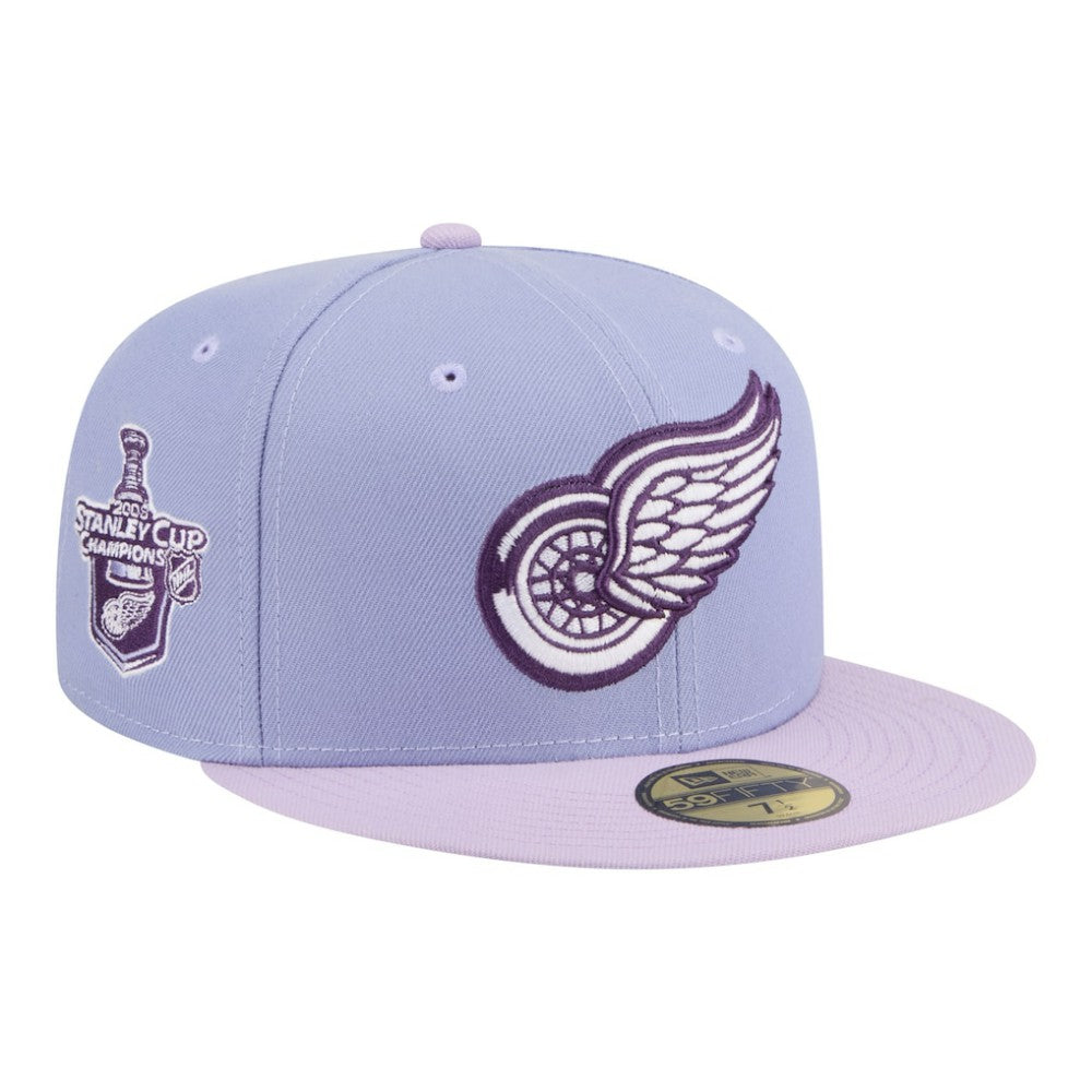 Detroit Red Wings New Era Lavender Bloom 59FIFTY Fitted Hat - Light Purple/Purple - NHL 203778860