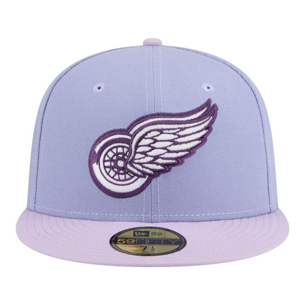 Detroit Red Wings New Era Lavender Bloom 59FIFTY Fitted Hat - Light Purple/Purple - NHL 203778860