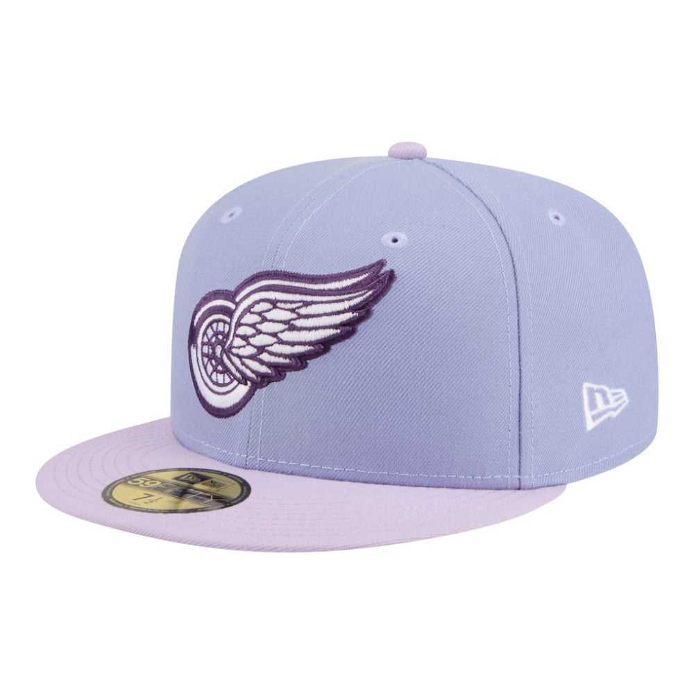 Detroit Red Wings New Era Lavender Bloom 59FIFTY Fitted Hat - Light Purple/Purple - NHL 203778860