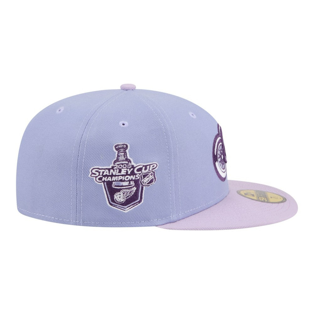 Detroit Red Wings New Era Lavender Bloom 59FIFTY Fitted Hat - Light Purple/Purple - NHL 203778860