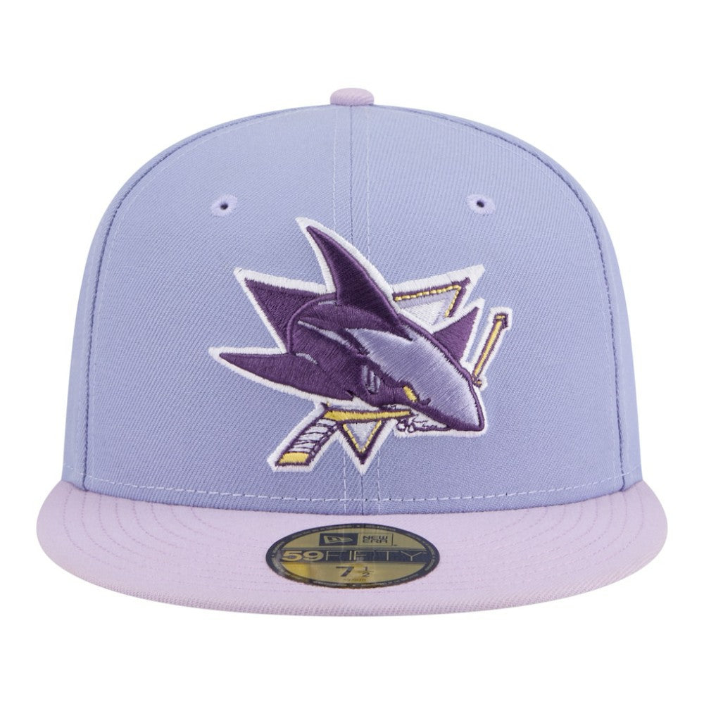San Jose Sharks New Era Lavender Bloom 59FIFTY Fitted Hat - Light Purple/Purple - NHL 203778862