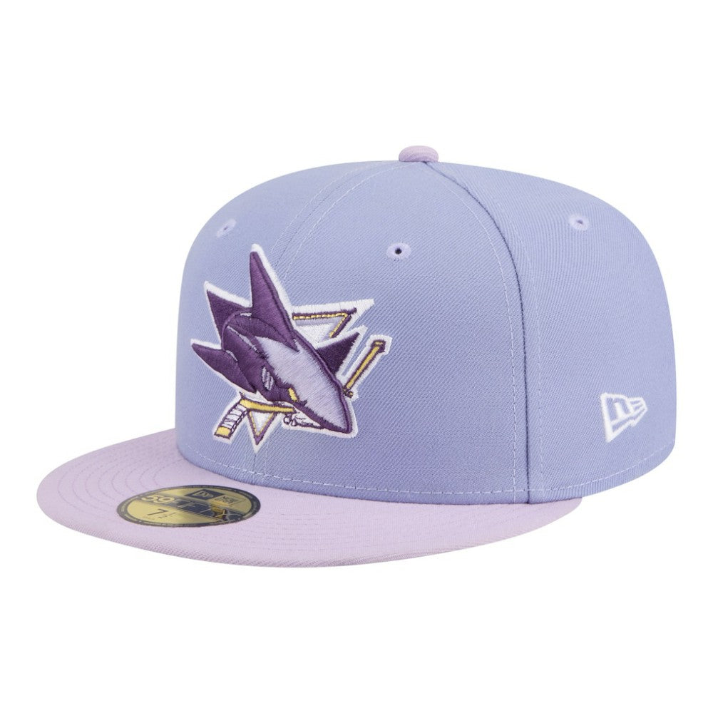 San Jose Sharks New Era Lavender Bloom 59FIFTY Fitted Hat - Light Purple/Purple - NHL 203778862