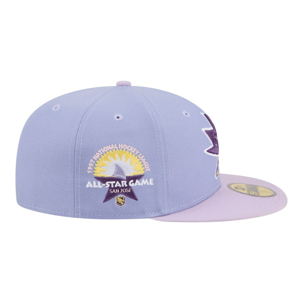 San Jose Sharks New Era Lavender Bloom 59FIFTY Fitted Hat - Light Purple/Purple - NHL 203778862
