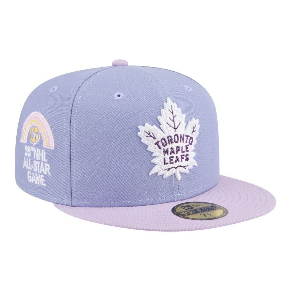 Toronto Maple Leafs New Era Lavender Bloom 59FIFTY Fitted Hat - Light Purple/Purple - NHL 203778863