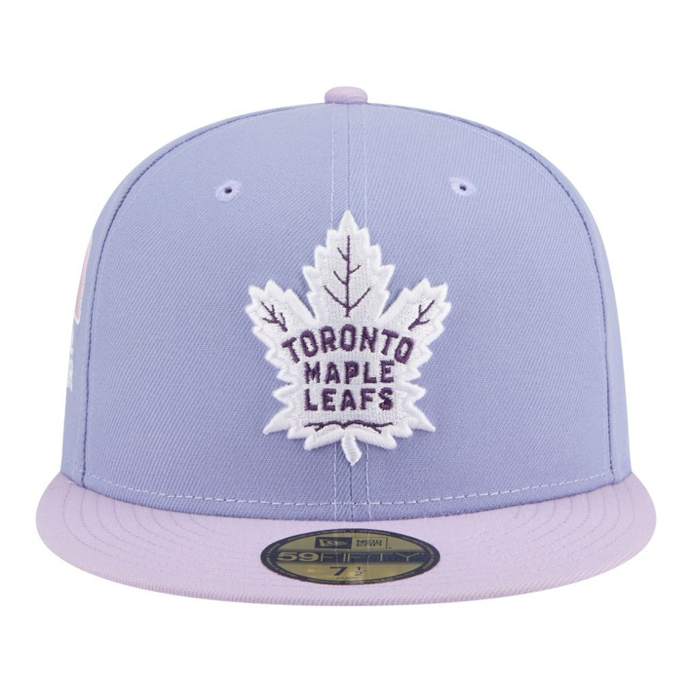 Toronto Maple Leafs New Era Lavender Bloom 59FIFTY Fitted Hat - Light Purple/Purple - NHL 203778863