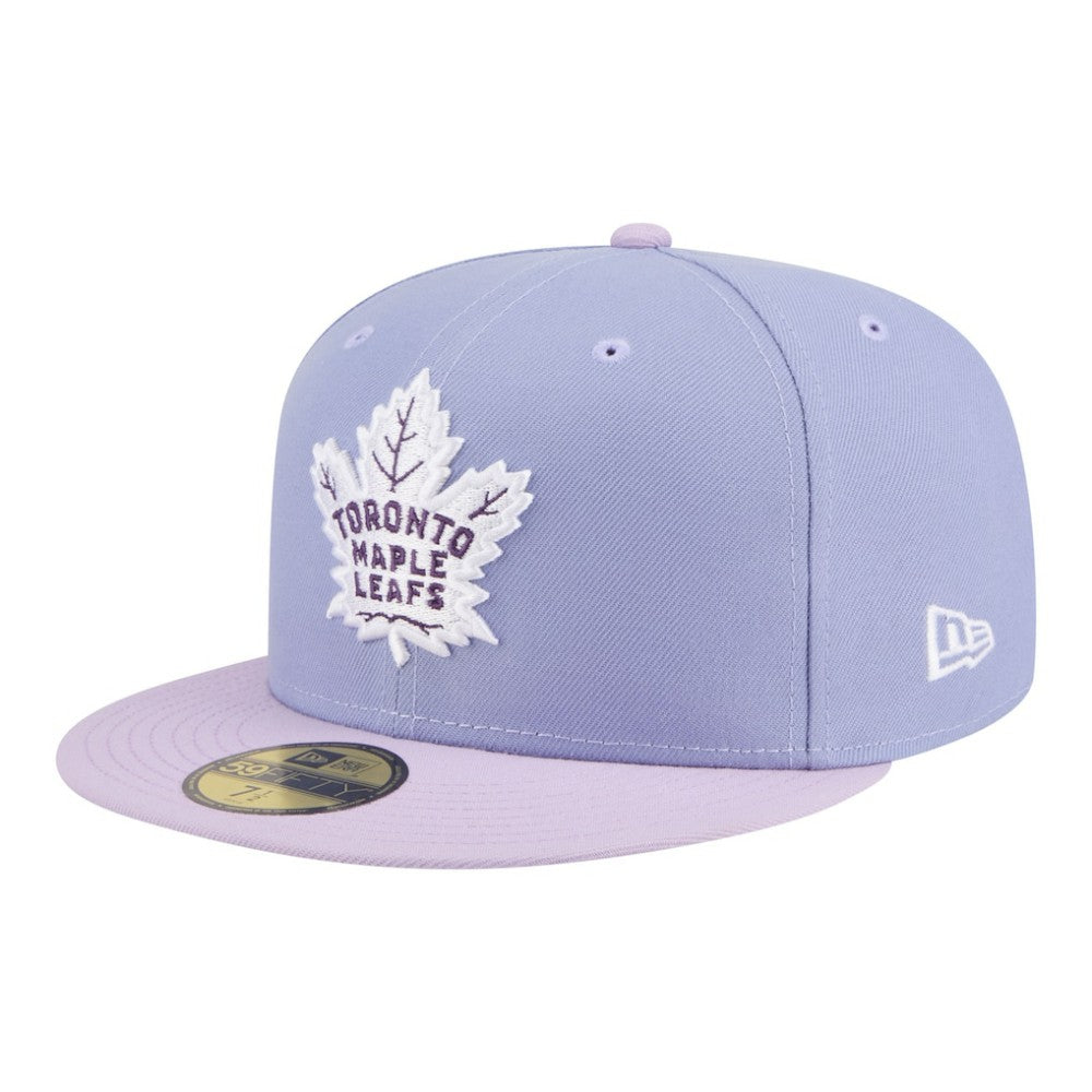 Toronto Maple Leafs New Era Lavender Bloom 59FIFTY Fitted Hat - Light Purple/Purple - NHL 203778863