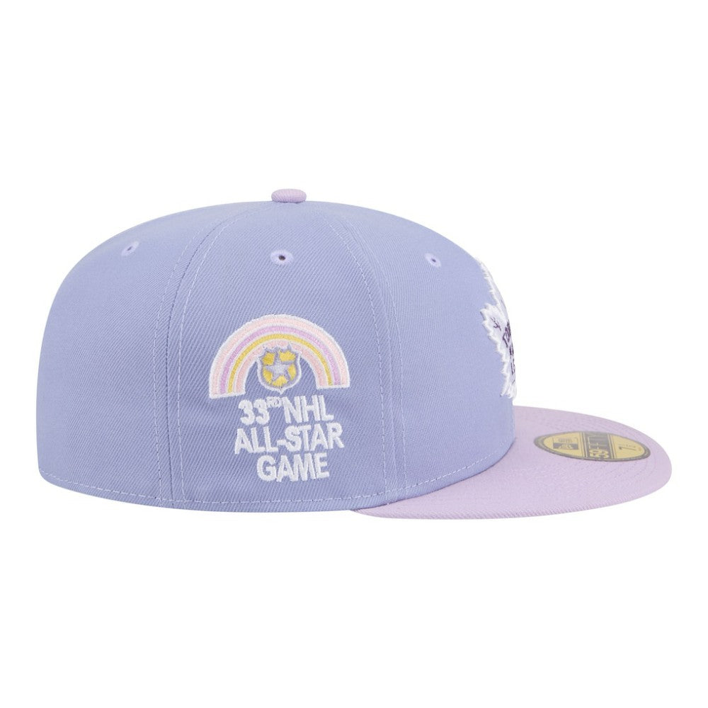 Toronto Maple Leafs New Era Lavender Bloom 59FIFTY Fitted Hat - Light Purple/Purple - NHL 203778863