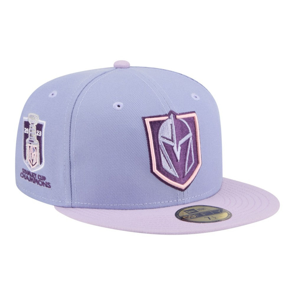 Vegas Golden Knights New Era Lavender Bloom 59FIFTY Fitted Hat - Light Purple/Purple - NHL 203778864
