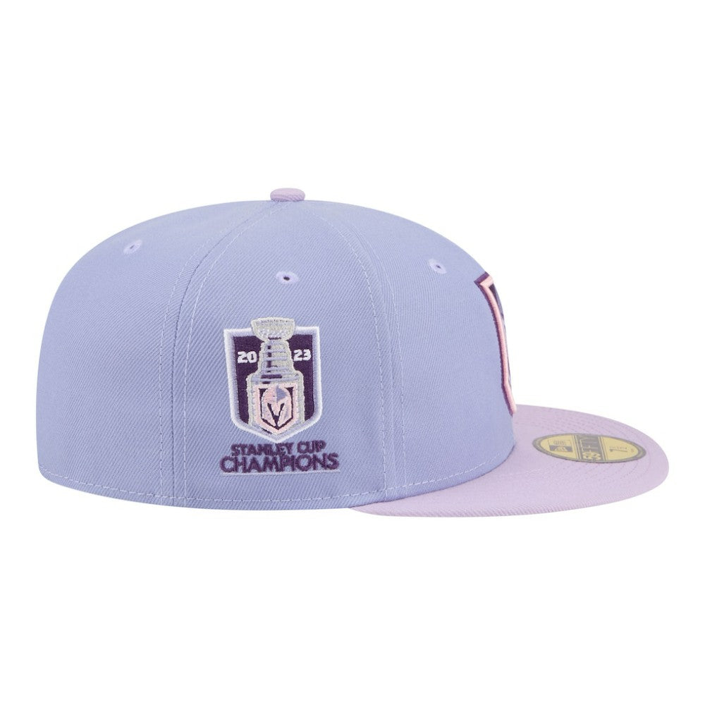 Vegas Golden Knights New Era Lavender Bloom 59FIFTY Fitted Hat - Light Purple/Purple - NHL 203778864