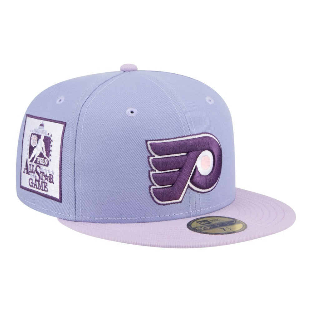 Philadelphia Flyers New Era Lavender Bloom 59FIFTY Fitted Hat - Light Purple/Purple - NHL 203778865