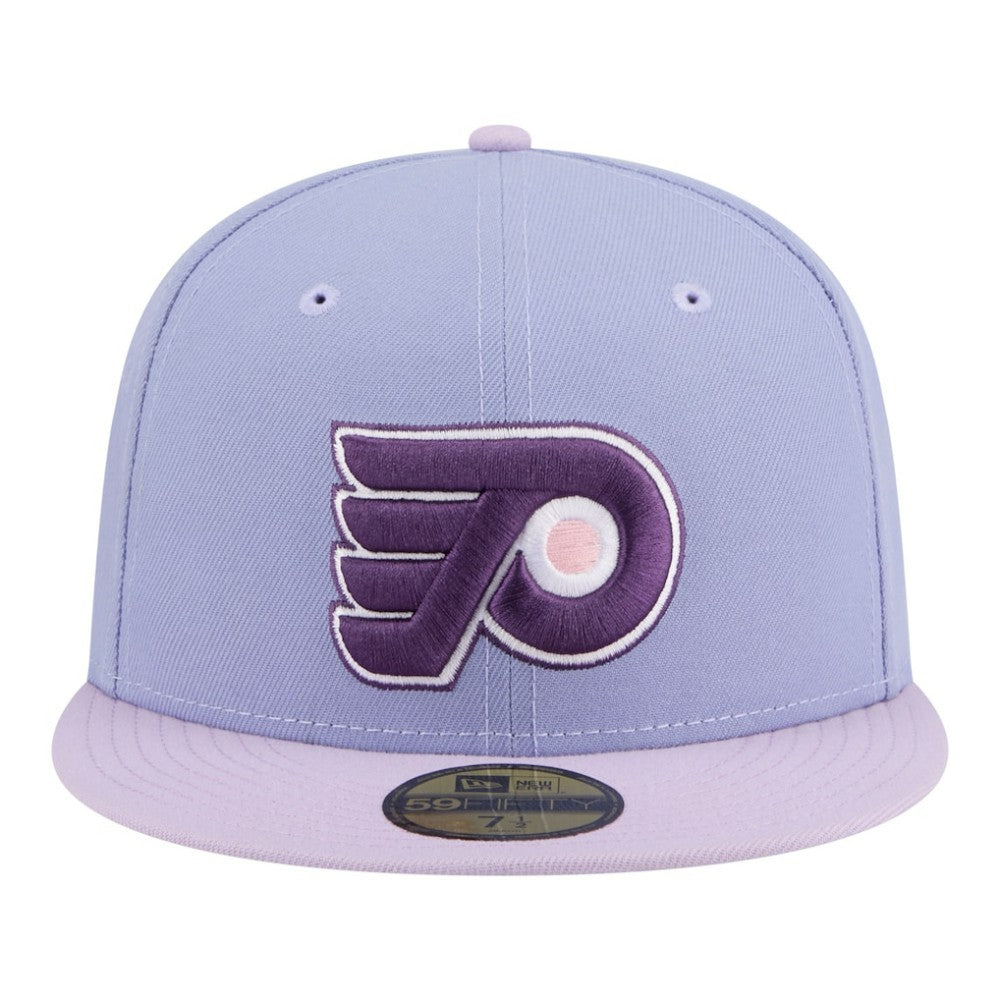 Philadelphia Flyers New Era Lavender Bloom 59FIFTY Fitted Hat - Light Purple/Purple - NHL 203778865