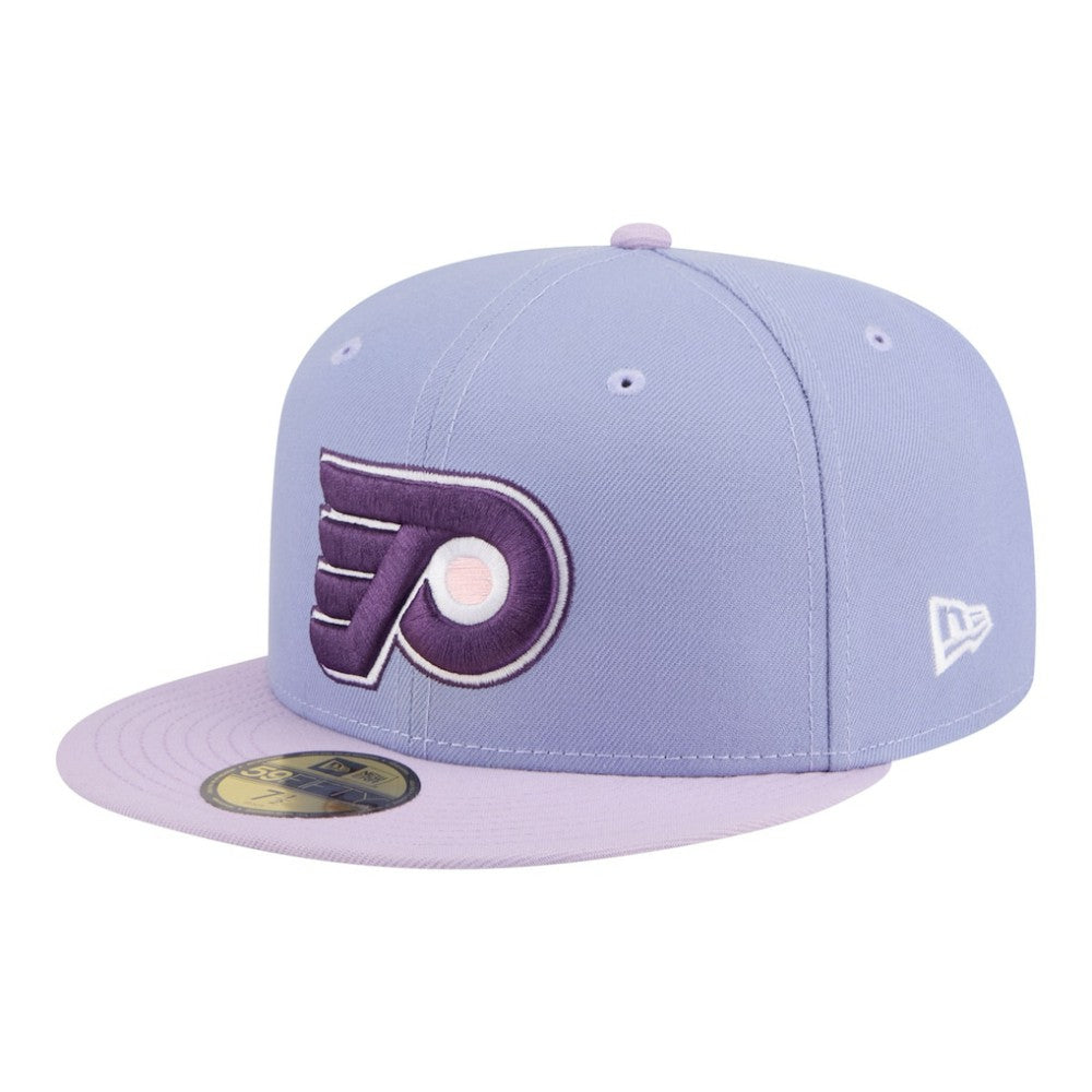 Philadelphia Flyers New Era Lavender Bloom 59FIFTY Fitted Hat - Light Purple/Purple - NHL 203778865
