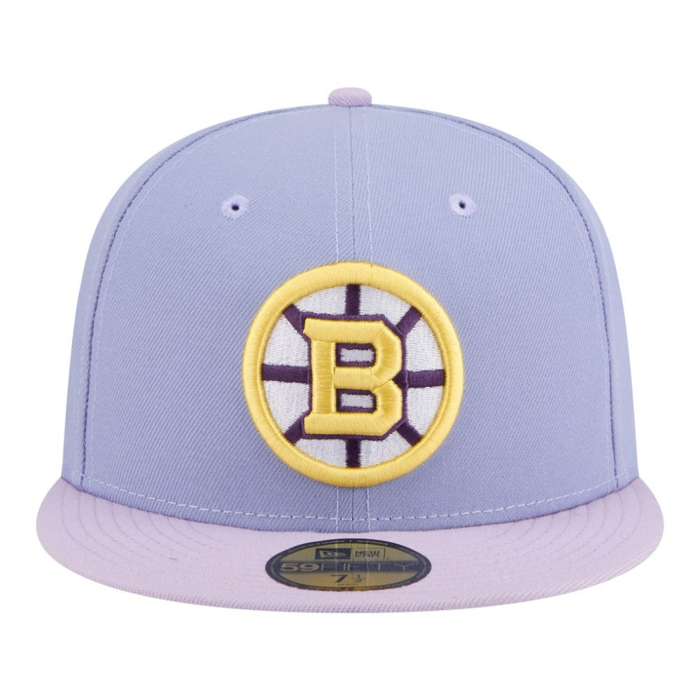 Boston Bruins New Era Lavender Bloom 59FIFTY Fitted Hat - Light Purple/Purple - NHL 203778866