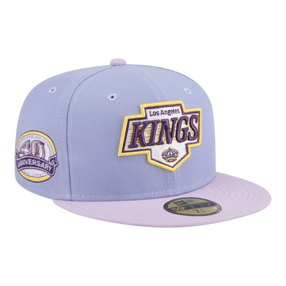 Los Angeles Kings New Era Lavender Bloom 59FIFTY Fitted Hat - Light Purple/Purple - NHL 203778867