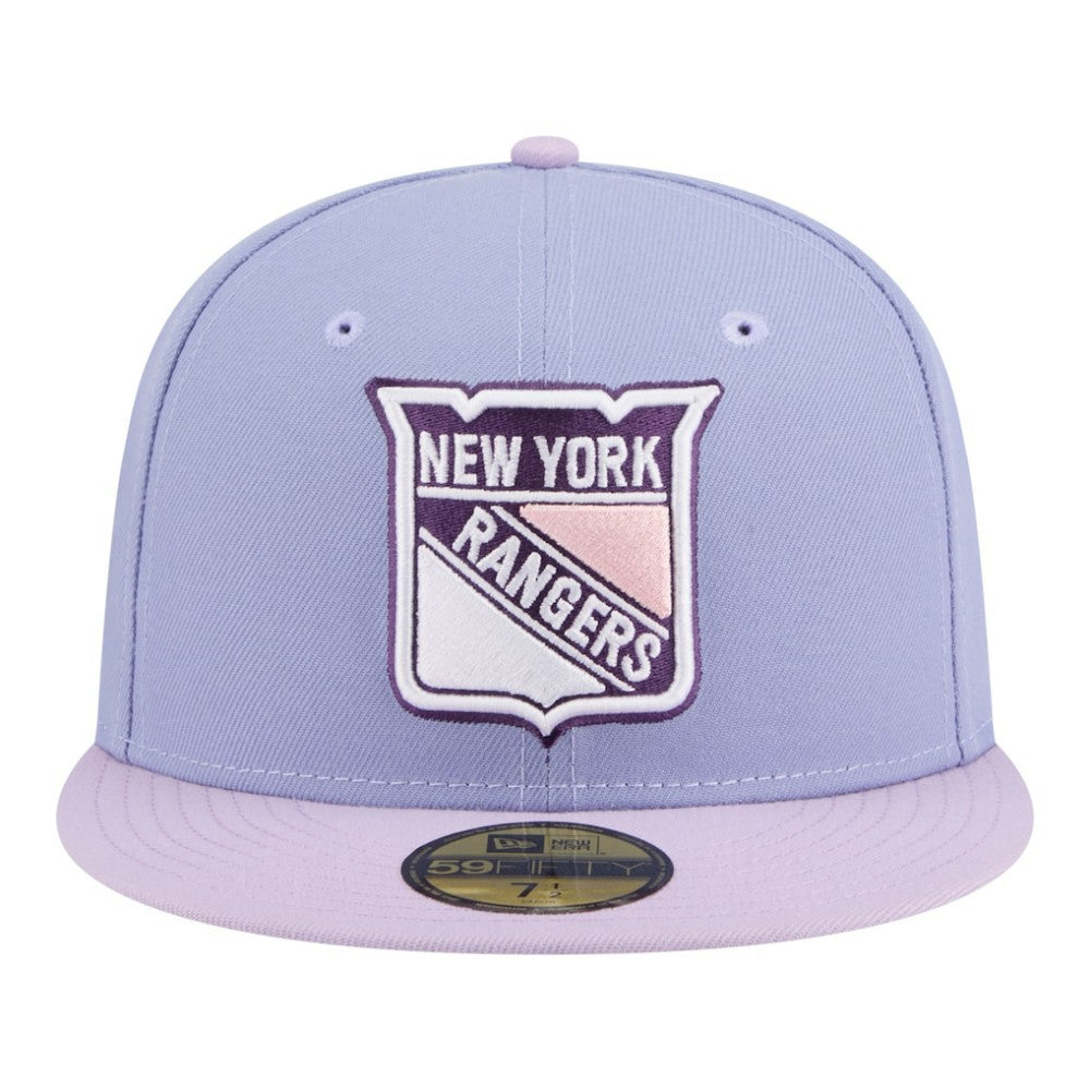 New York Rangers New Era Lavender Bloom 59FIFTY Fitted Hat - Light Purple/Purple - NHL 203778869