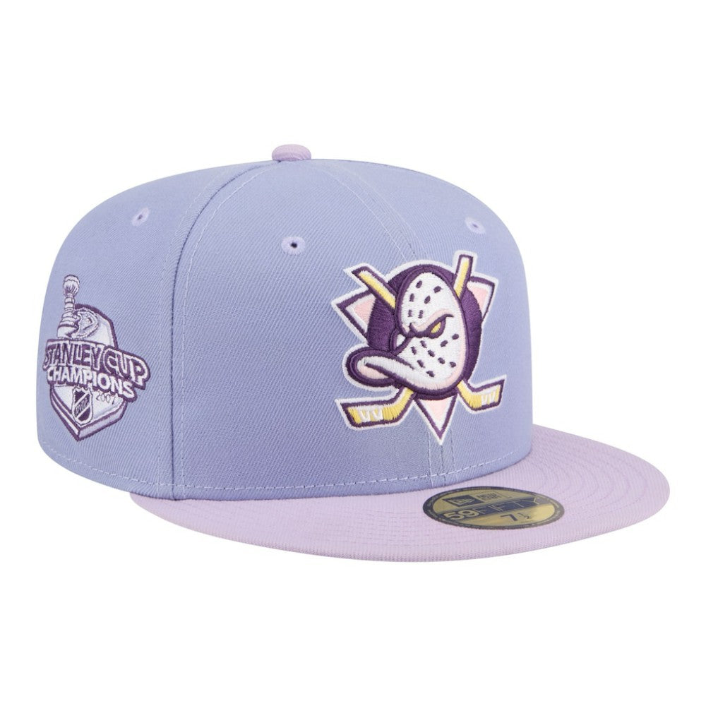 Anaheim Ducks New Era Lavender Bloom 59FIFTY Fitted Hat - Light Purple/Purple - NHL 203778870