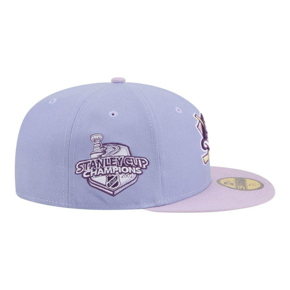 Anaheim Ducks New Era Lavender Bloom 59FIFTY Fitted Hat - Light Purple/Purple - NHL 203778870