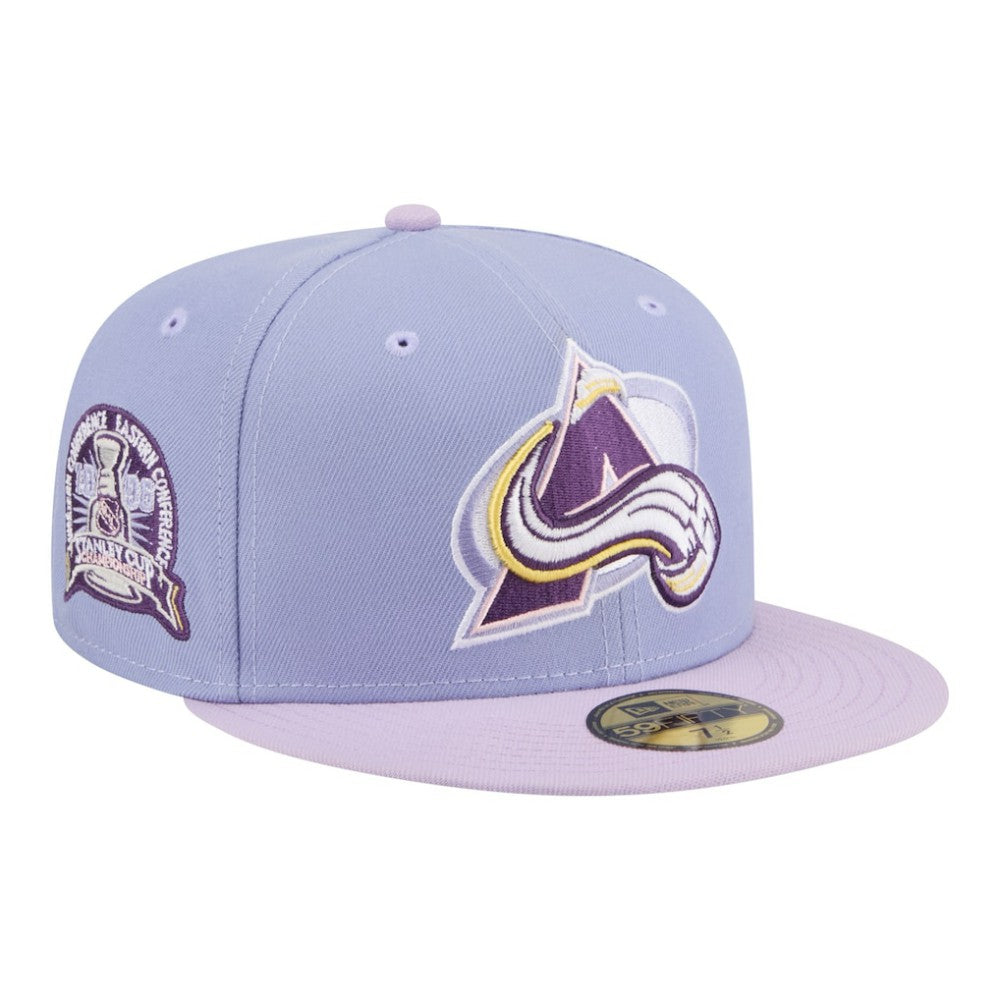 Colorado Avalanche New Era Lavender Bloom 59FIFTY Fitted Hat - Light Purple/Purple - NHL 203778871