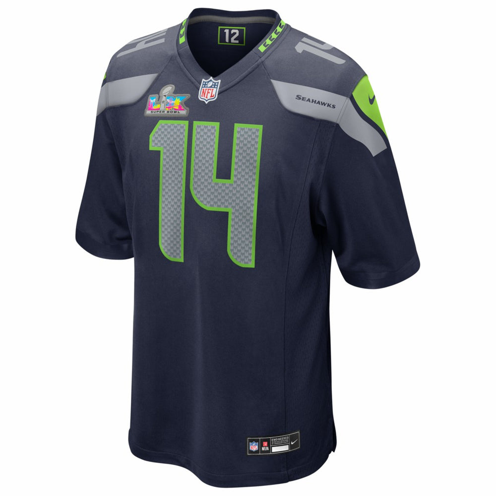 Nike Sam Darnold Seattle Seahawks Super Bowl LX Patch Game Jersey College Navy