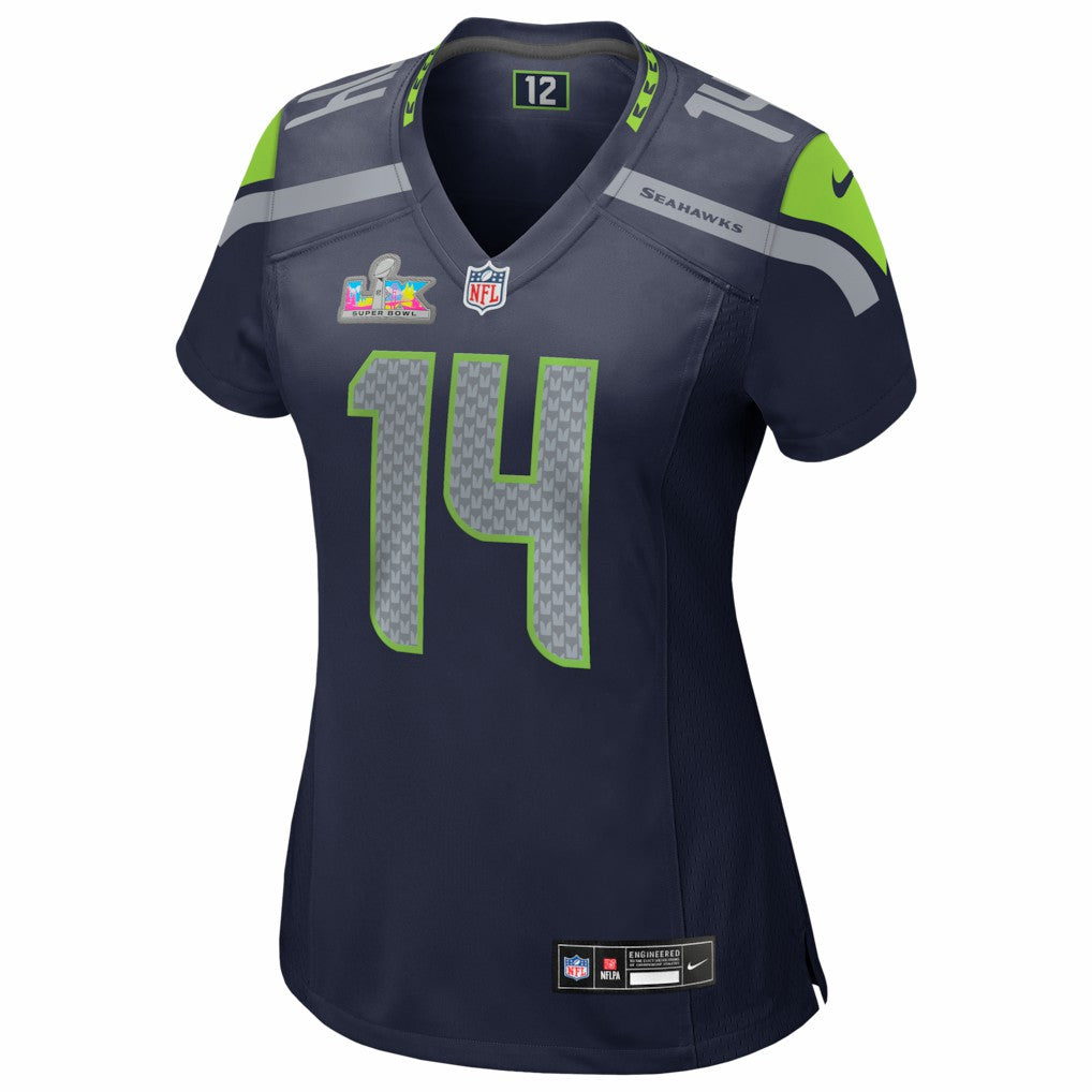 Nike Sam Darnold Seattle Seahawks Women's Super Bowl LX Patch Game Jersey College Navy