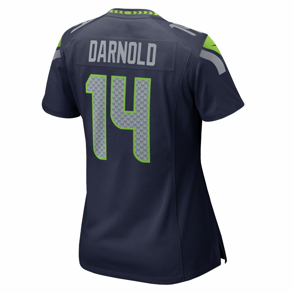 Nike Sam Darnold Seattle Seahawks Women's Super Bowl LX Patch Game Jersey College Navy