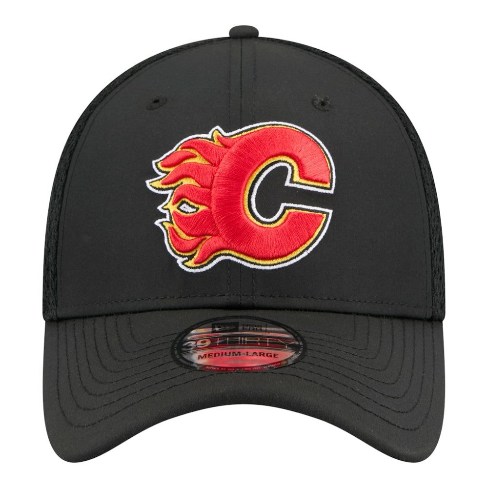 Calgary Flames New Era Logo 39THIRTY Flex Hat - Black - NHL 203785930