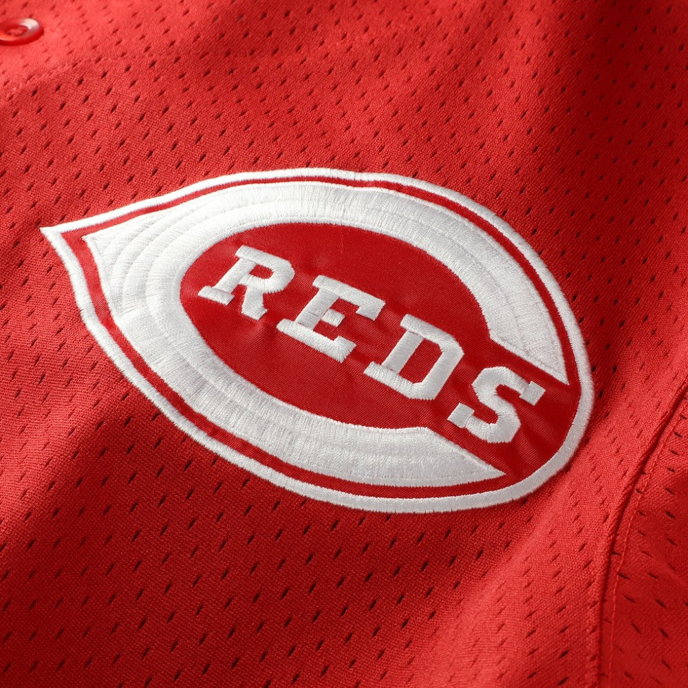 Deion Sanders Cincinnati Reds Mitchell & Ness Big & Tall Cooperstown Mesh Batting Practice Jersey - Red - Mitchell & Ness Lifestyle