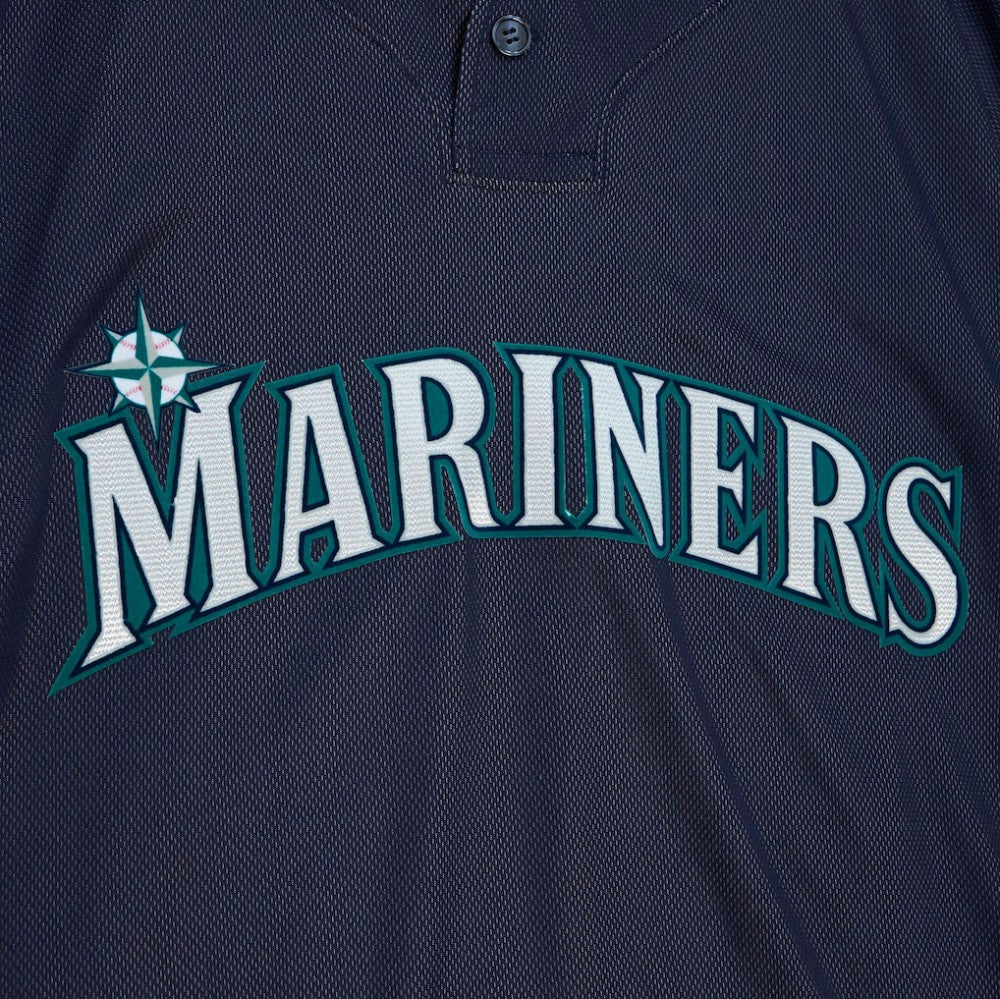 Ichiro Suzuki Seattle Mariners Mitchell & Ness Big & Tall Cooperstown Mesh Batting Practice Jersey - Navy - Mitchell & Ness Lifestyle