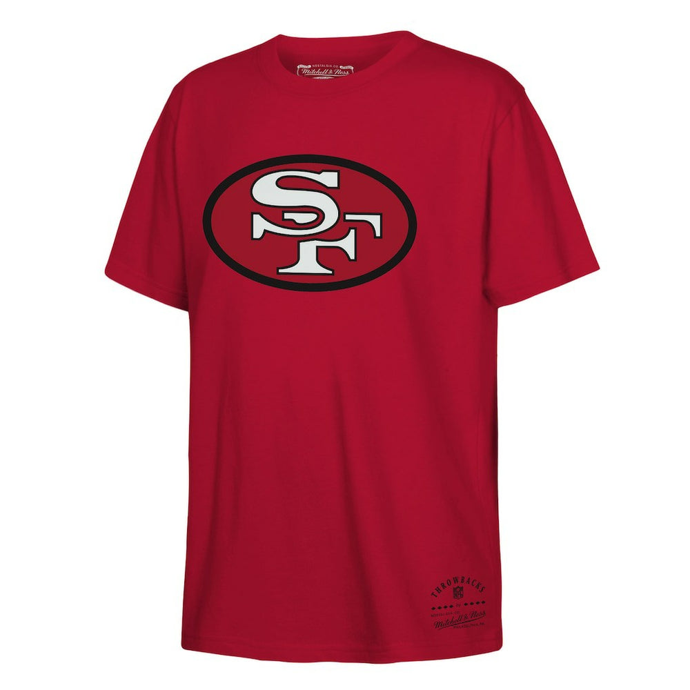 Mitchell & Ness San Francisco 49ers Youth Retro Logo T-Shirt Scarlet