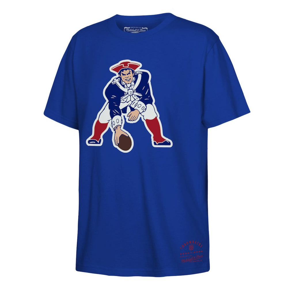 Mitchell & Ness New England Patriots Youth Retro Logo T-Shirt Royal
