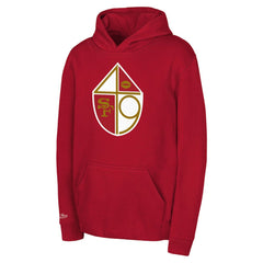 Mitchell & Ness San Francisco 49ers Youth Retro Logo Retro Logo Hoodie Scarlet